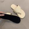 Niche design half slippers women's shoes fashion toe flat bottom holiday drag