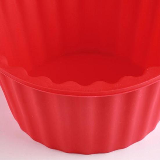 3 stk/sett Kakeformer Non-stick Enkel utforming Myk tekstur Rivebestandig baking Silikon Big Top Giant Cupcake Fondantformer Kakebakeverktøy