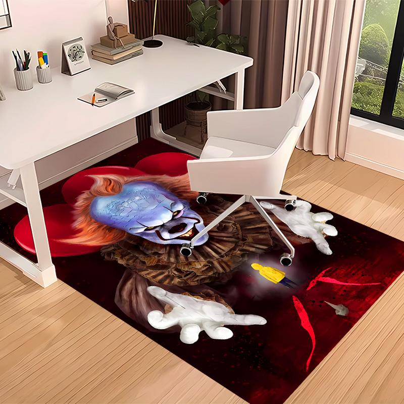 Pennywise the Dancing Clown3 Printed Absorbent Washable Carpet, Non-Slip Bathroom Mats, Kitchen Rugs, Yoga Mat,Living Room Entrance, Camping Picnic Ru