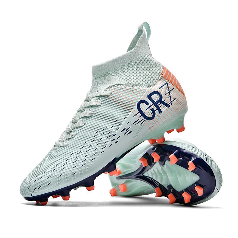 Unisex Breathable Soccer Shoes FG Outdoor Sports Grass Outsole Non-Slip Design for Teenagers New Arrivals Size 35-45
