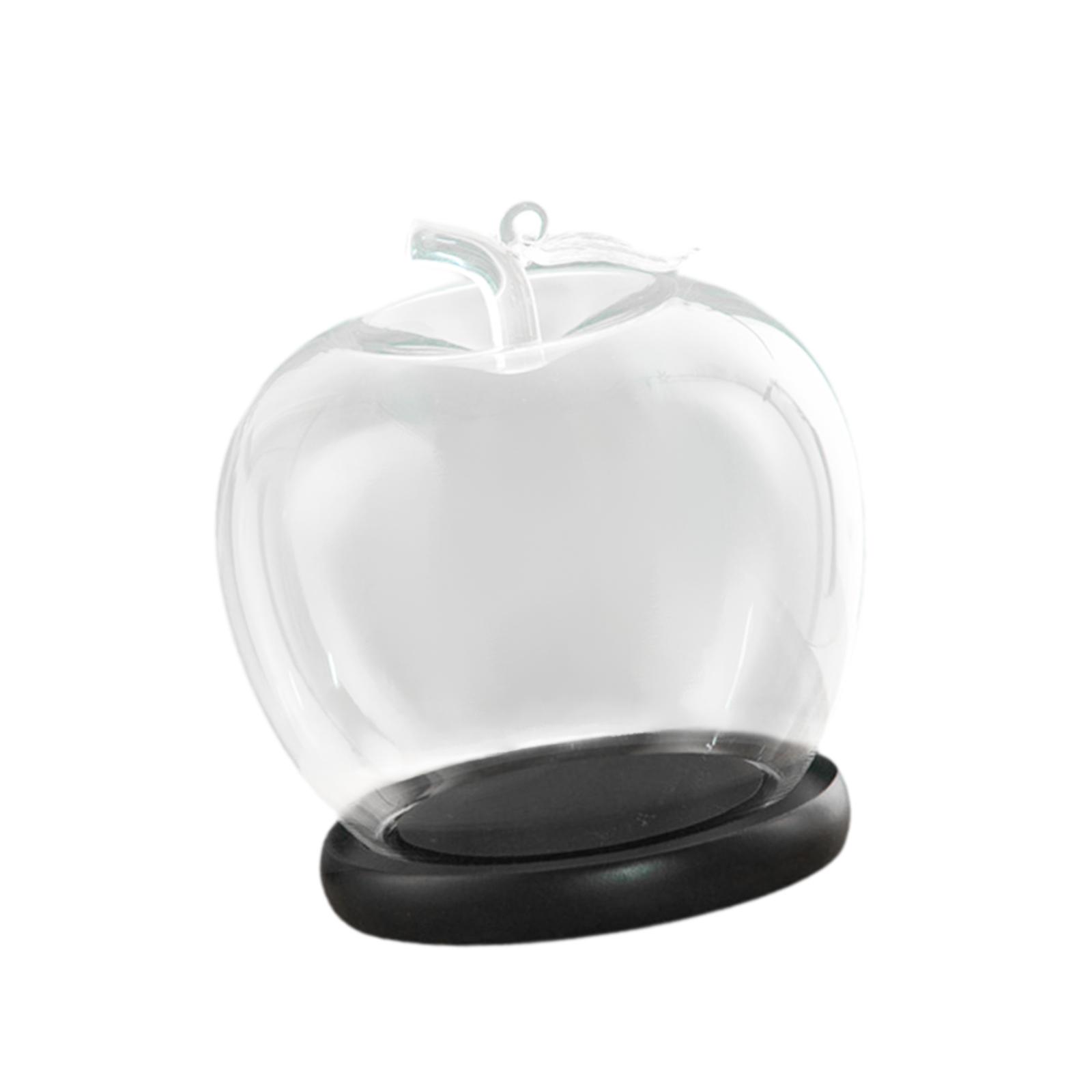 

Glass Cloche with Wooden Base DIY Craft Empty Display Diameter 9cm for