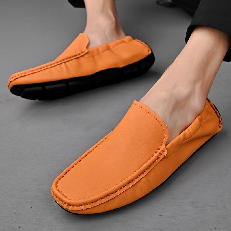 Модные мужские кожаные туфли для пожилых людей — фото 7