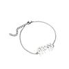 2024 European Retro Gothic Angel 'Babygirl' Love Letter Bracelet for Couples