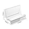 Set Of 8 Clear Acrylic Handbag Display Stands For Retail Displays With Stable Base And Sleek Minimalist Design