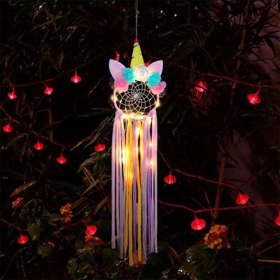 Unicorn Handmade Dream Catcher Wall or Car Hanging Ornament Gift Craft Kit Decor
