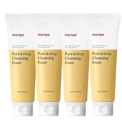 Manyo Factory Pure & Deep Cleansing Foam, 120ml, 4 Pieces