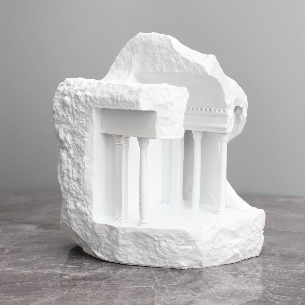 European Creative Roman Building Resin Art Ornaments Living Room TV Cabinet Model Room Porch Home Decor