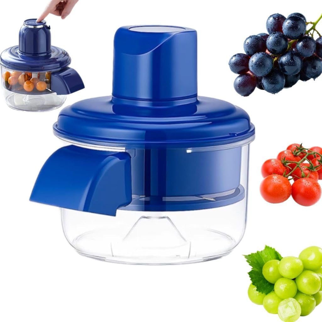 2025 New Grape Peeling Machine, Automatic Small Fruit Garlic Peeling Machine, Rechargeable Electric Commercial Peeler, Garlics Skin Remover Tool синий