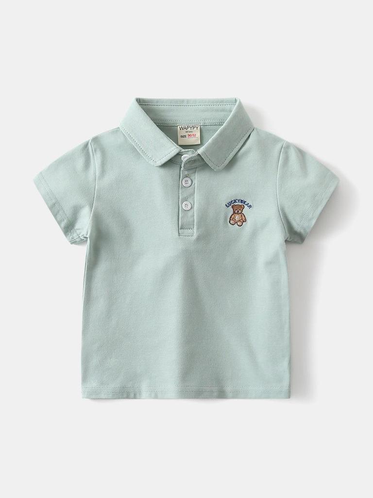 Boys' 2026 Summer Short-Sleeve Polo - Stylish Baby & Toddler Collared T-Shirt