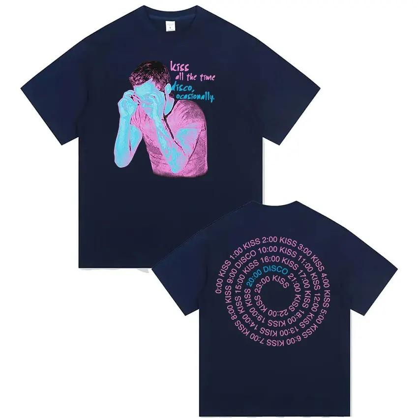 

Unisex Women Vintage High Quality Fashion Oversized Cotton T-shirt Kiss All The Time Disco Occasional Album 2026 Fans Gift T Shirt 4XL