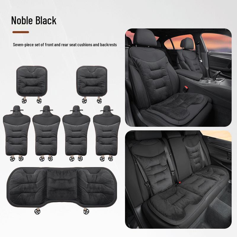 Winter Flannel Car Seat Cushions - Thick, Warm, Front & Rear Options