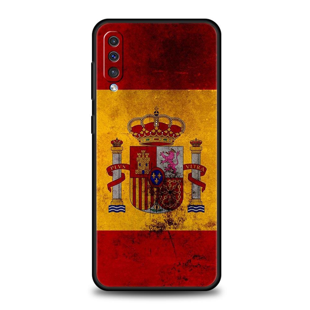 

spain flag Phone Case For Samsung A54 A52 A24 A14 A50 A72 A70 A10 A30 A40 A20S A20E A02S A12 A22 A34 A42 A32 5G A04s Cover Samsung A40