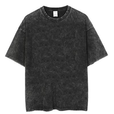 Heavy Fabric Vintage Men Oversized Tees 2023 Summer Short Sleeve Casual O Neck Man Tshirt Acid Washed T-shirts Tops