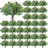 Yunsailing 100 Pcs Faux Eucalyptus Stems with White Seeds Artificial Eucalyptus Leaves Greenery Decor Fake Leaf Branches for Wedding Bouquets