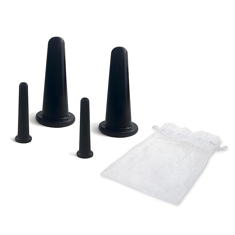 Summer Massage Cups Suitable for Eye Lifting And Facial Skin Relaxation, Home Beauty Salon Skincare Tools, Soft And Skin-Friendly Vacuum Cupping Set