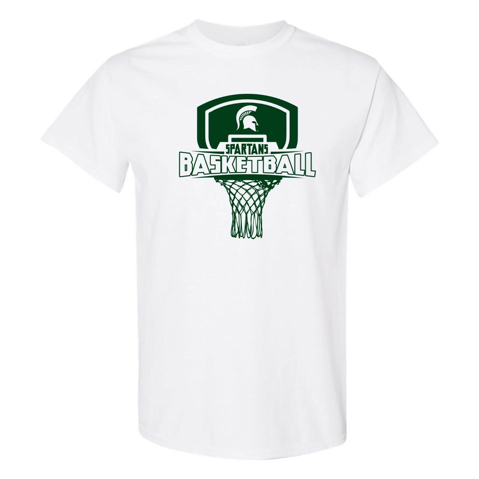 Michigan State University Spartans Basketball Board T-Shirt - White S