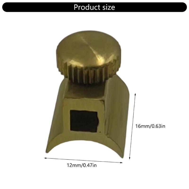 10Pcs Brass Trumpet Flute Base Screw Corrosion Resistant Miniature Brass Components for Secure Instrument Assembly
