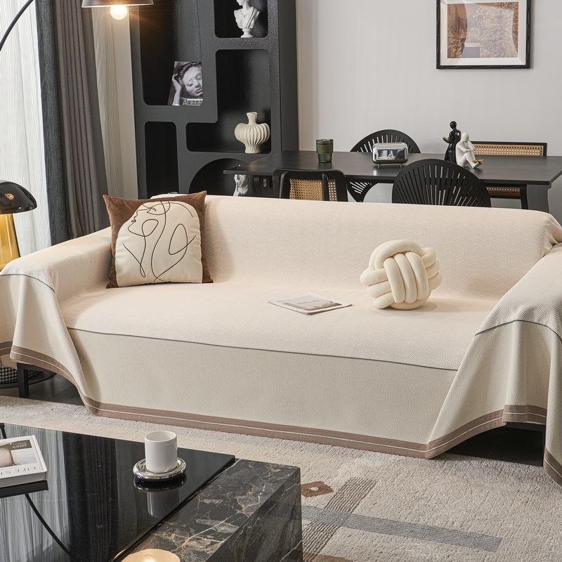 Chenille Sofa Cover All Seasons Universal One Piece Large Dustproof Soft Towel Fabric for Living Room Furniture