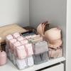 Organisateur de Sous-vêtements 8 Grilles Boîte de Rangement Chaussettes PS Boîte Transparente pour Pantalons pour Maison Chambre