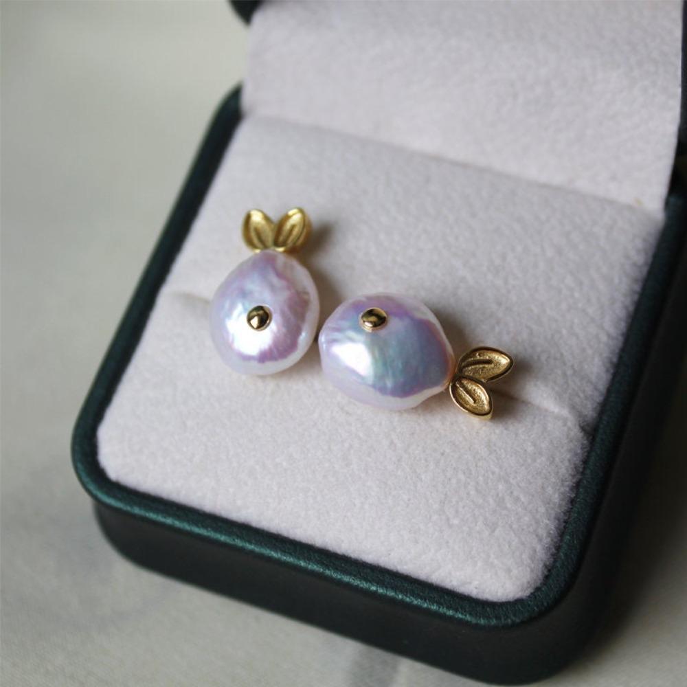 Collier de Perles Poisson-Clown Baleine Perle Baroque Collier Style Marin Boucle d'Oreille Petit Poisson Plage
