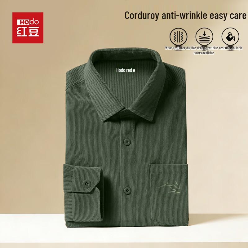 

Hodo Men s Wrinkle-Resistant Corduroy Casual Shirt L