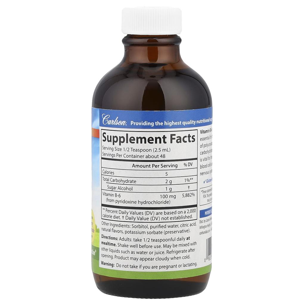 B-6 Liquid, Natural Berry Lemonade, 120Ml(4Fl Oz)