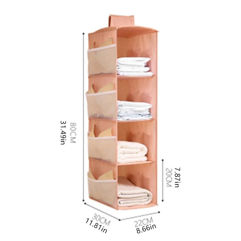 

Шкаф для одежды Многослойная складная подвесная сумка для хранения бюстгальтера Нижнее белье Носки Хранение одежды Подвесная сумка подвесного типа