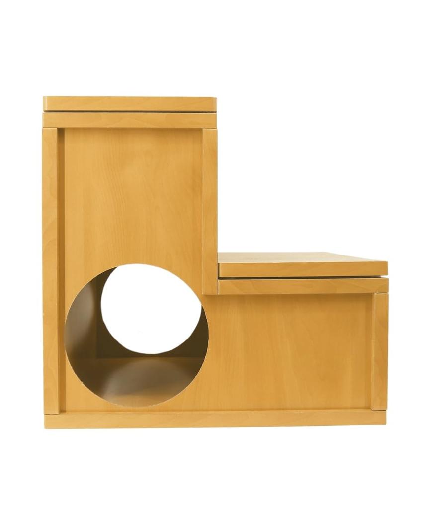 Happy Days 2-stufige Katzentreppe mit Kratzschutz, hohe Dichte, für Katzen, ältere Katzen, Verletzungen, Tragkraft, Kratzschutz, Treppen, Haus, Katzen, Prävention, 10 kg, rutschfest