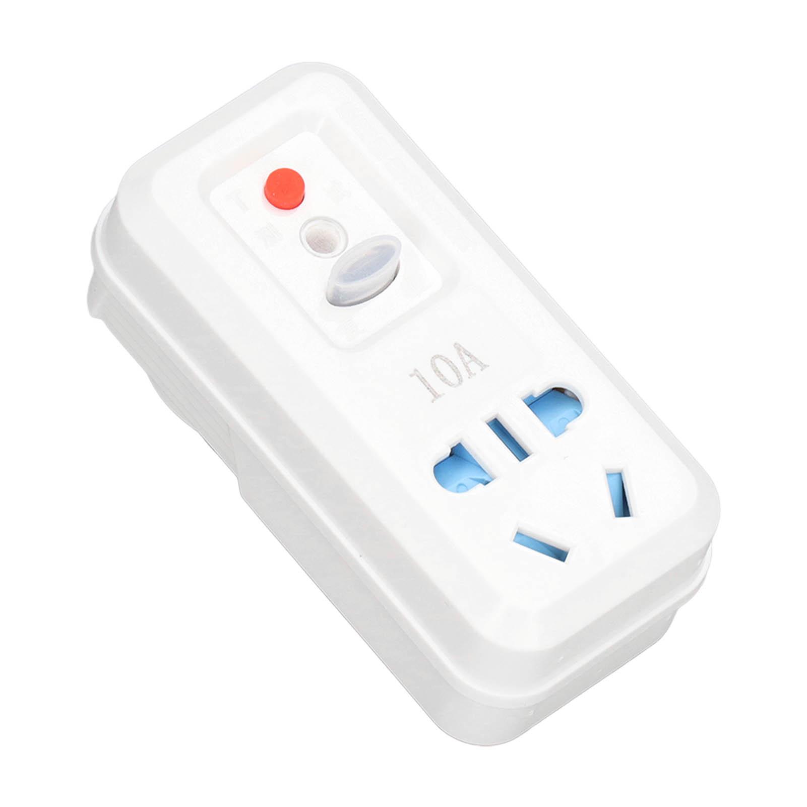 

10A Захист від витоку Струму Адаптер Вихідної Розетки Вилка Вставний Автоматичний Вимикач Перехідна Розетка