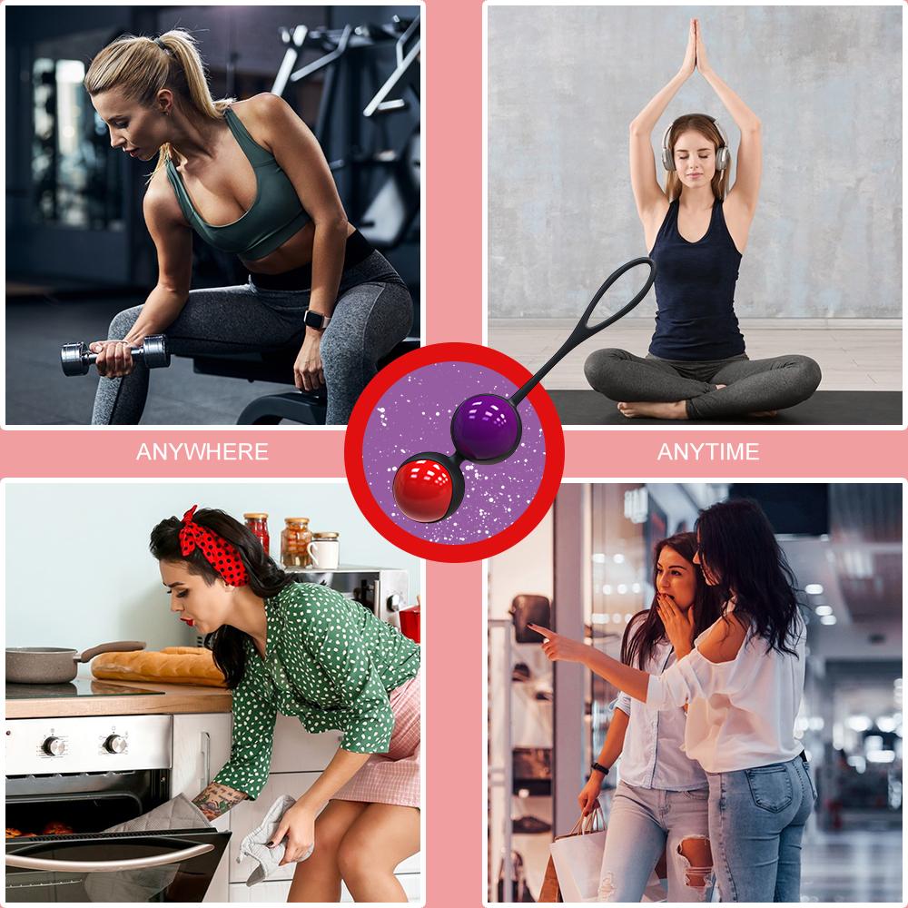 Kegel Balls Vaginal Tighten Exercise Trainer Ben Wa Weight Ball Massager Adults Couples Sex Toys Women Geisha Egg Vagina Balls