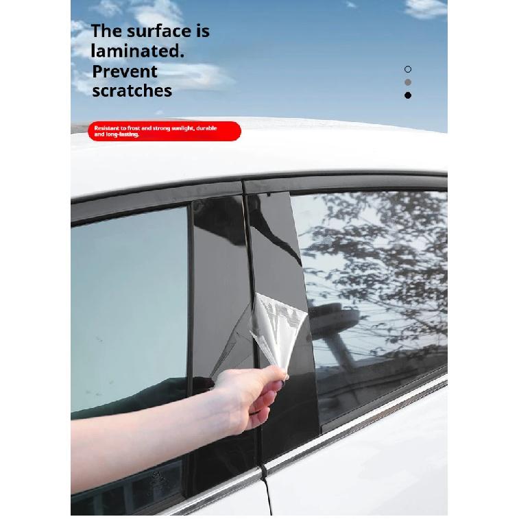 For Kia K5 Optima 2011-2015 2012 2013 2014 Window Center Pillar Film Trim Cover B C Posts Sticker Column Car Accessorie