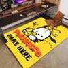 Custom Pochacco Mat Personalized Name, Polyester Washable Indoor Entryway Rug, Gift for Christmas, Easter, Thanksgiving Day