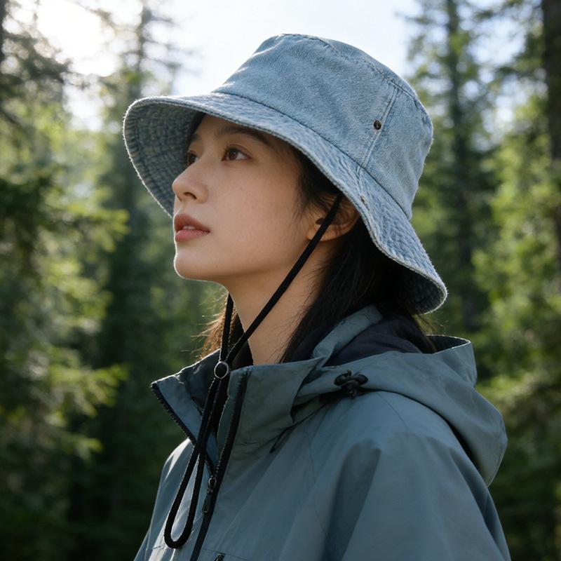 Bucket Hat Women's Outdoor Camping Mountaineering Sun Hat Sun Protection Fashion Versatile Travel Sun Hat