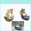 Vividly Handcrafted Resin Sailboat Ornament Perfect For Fresh Saltwater Aquariums