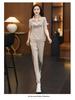 Trendy Summer Sweatshirt & Sportswear Set for Middle-Aged Moms - Loose, Slimming Casual Two-Piece 2025