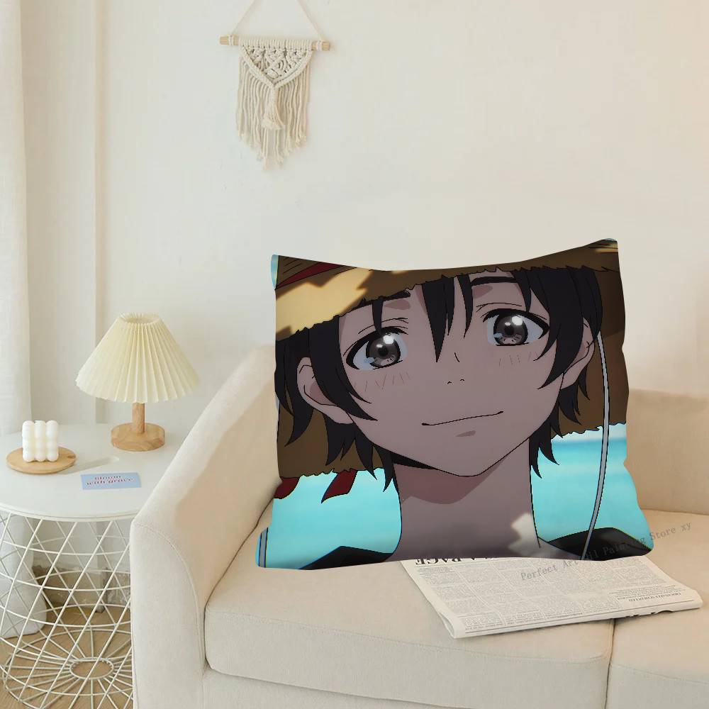 1Pc Anime The S-Stranger By The Beach Pillow Case Fashion Square Pillowcase Bedroom Sofa Room Ins Decoration Leisure