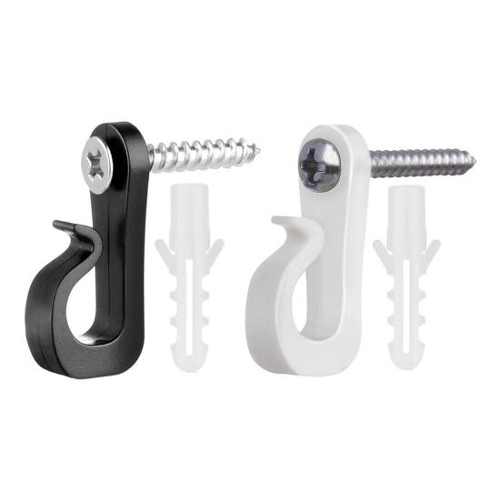 Christmas Light Hooks Plant Cabinet Ceiling Hook Stainless Steel Screw Hook for String Lights Garden Decor Keys