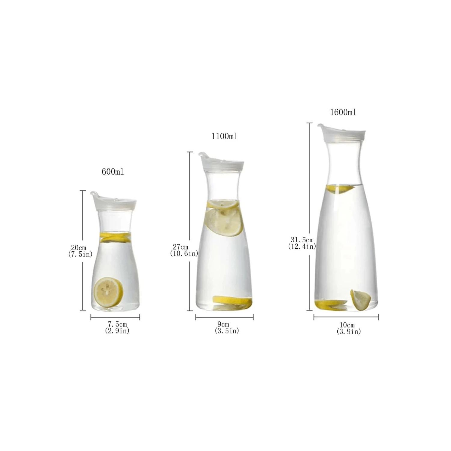 

600/1100/1600 мл акриловая бутылка для холодной воды для сока большая емкость кофейник для молока термостойкий кувшин для воды посуда для питья 1.6L