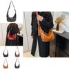 Fashionable Vintage Dumpling Bag For Women Stylish Large Capacity Shoulder Bag In Black Red Brown And Coffee Colors