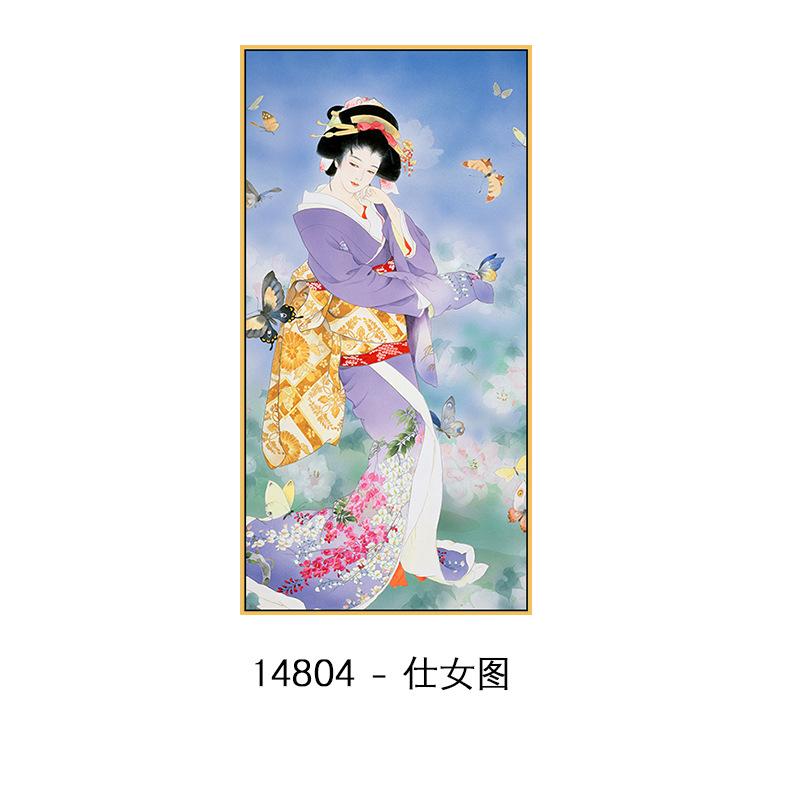 

Укиё-э Японский Стиль Женская Фигурка Декоративная Картина Для Суши Японская Женщина Холст Плакаты Печать Настенное Украшение 30x60cm No Framed