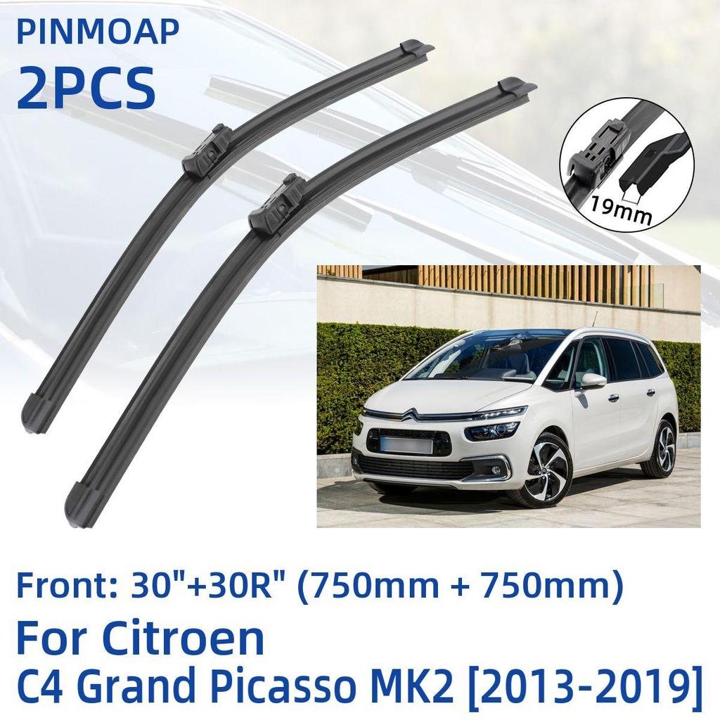 2PCS Front Windshield Windscreen Wiper Blades For C4 Grand Picasso MK2 2013-2019 30"+30R"  Window Brushes Cutter Accessories 2013 2014 2015 20