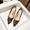 Fashion Women's Shoes Office Ladies Pumps Stilito High Heels Pointed Toe Moccasins On Heeled with Discount Quick Delivery Vacation Young