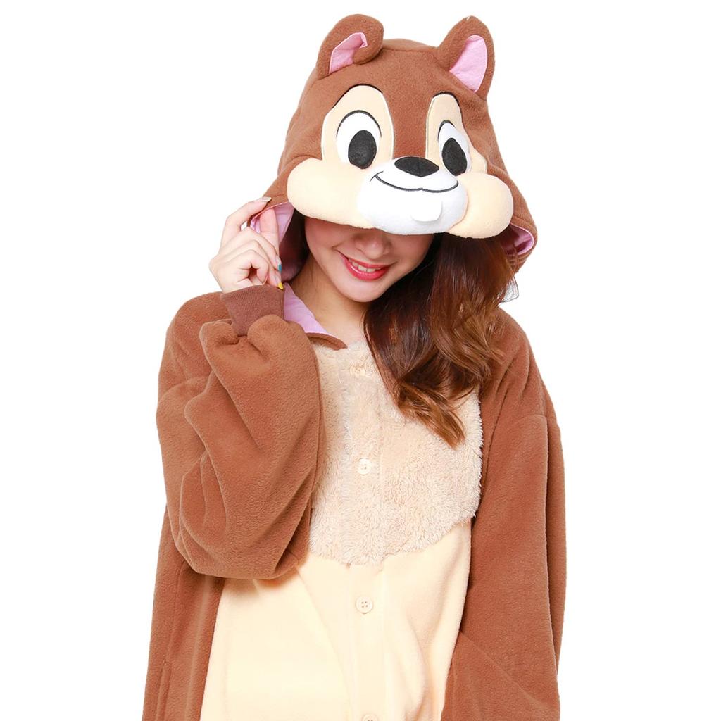 Sazac Fleece Adult Disney Chip and Dale Kigurumi [Chip]