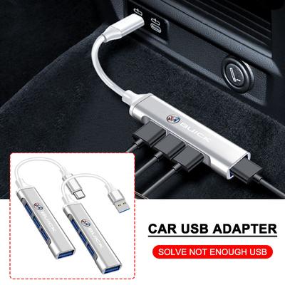 1 szt. Adapter USB typu C na USB Rozdzielacz wieloportowy Hub Akcesoria samochodowe Dla Buick Regal GS GL6 GL8 Avenir Lacrosse Riviera Envision Lesabre Velite