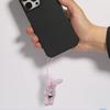 Key Holder for Students Heart Rabbit Keyring Phone Lanyard Mobile Phone Strap