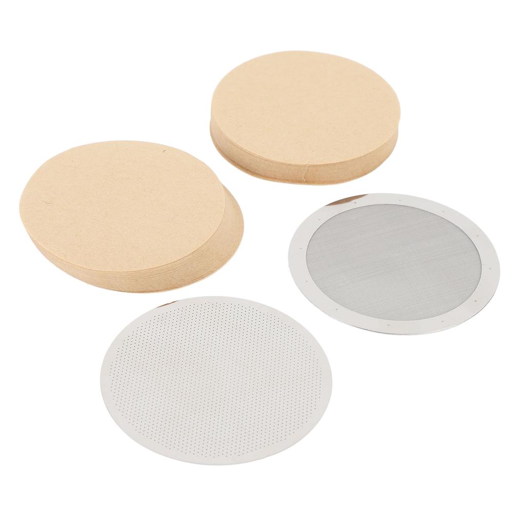 Disk Coffee Filter 2.4 Inch Stainless Steel Reusable French Press Coffee Maker Metal Filter Mesh for Replacement