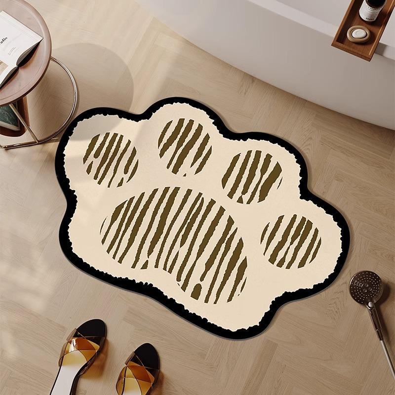 Cartoon Kieselgurmatte Toilettenmatte Schmutzabweisend Rutschfest Saugfähig Fußmatte Schmutzabweisend Gute Pflege Verschleißfest Fußmatte