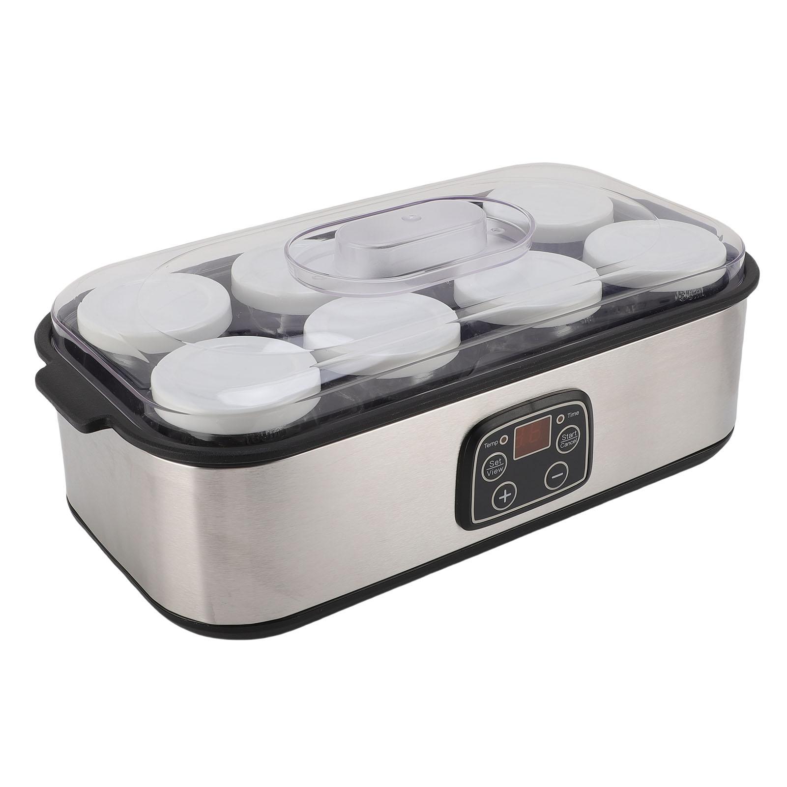 

Машина для приготовления йогурта автоматическая с регулируемой температурой, контролем времени, ЖК-дисплеем для молочного коктейля, джема, мороженого, пудинга