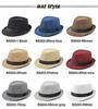British Style Linen Fedora: Cross-border Gift for Middle-aged and Elderly; Outdoor Sun Protection Panama Performance Hat.