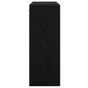 Storage Cabinet Black Oak Effect 27.8 X 13.4 X 35.4 In (L X W X H)